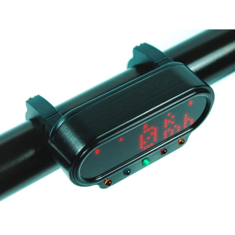 Motoscope Mini Combi Frame with Indicator Lights, Black Instrument Frame