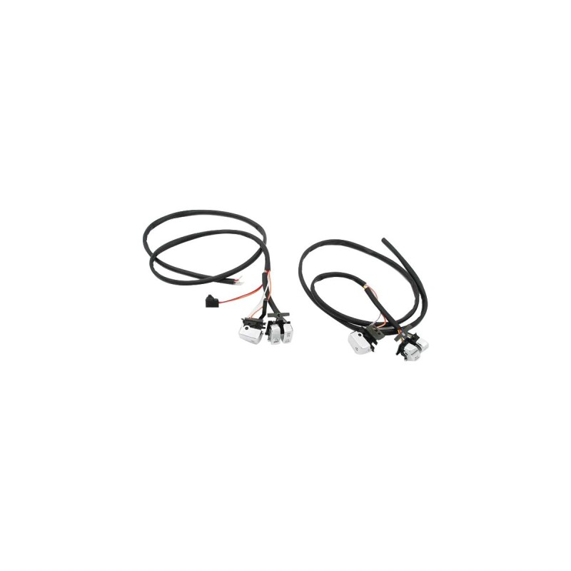 Complete Handlebar Wire Harness with Chrome Switches Wire Harness Switch Kit