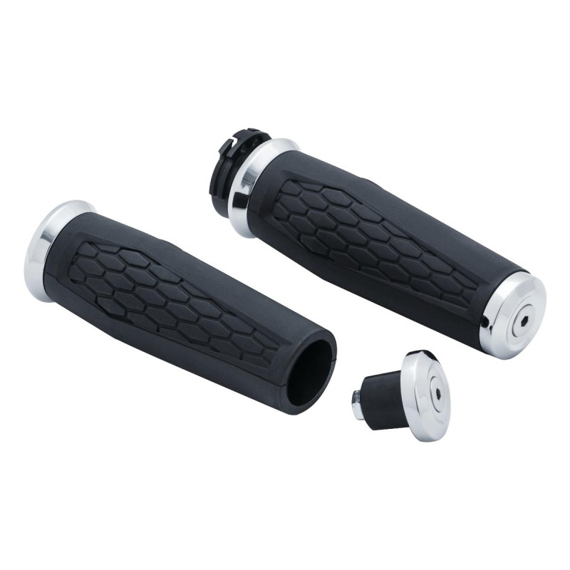 Hex Grips Chrome 1" Throttle Cables