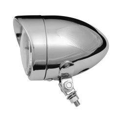 4" Scheinwerfer With visor Chrome H4