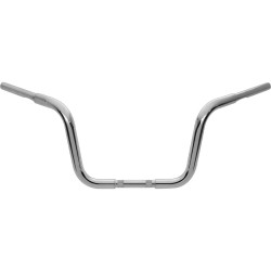 10 Chubby Classic Ape Hanger Handlebar Chrome 1 1/4" Throttle By Wire