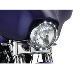 Fire Ring Headlight Bezel Chrome