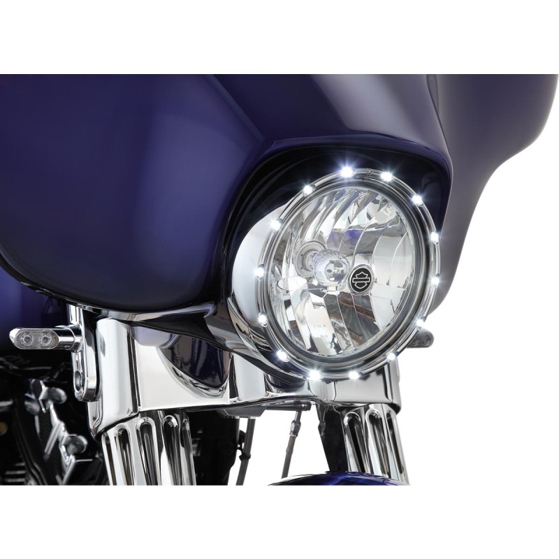 Fire Ring Headlight Bezel Chrome