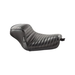 Sprocket Pleated Stitch Seat Black Vinyl