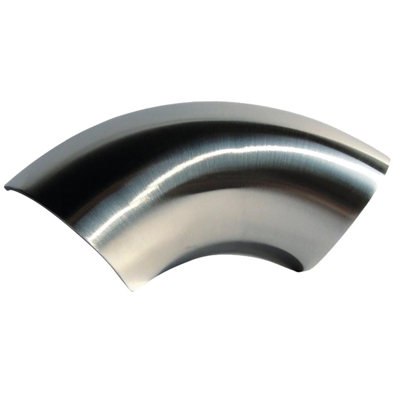 Curved Hot Shot Pipes E2 Heat Shield Smooth Chrome