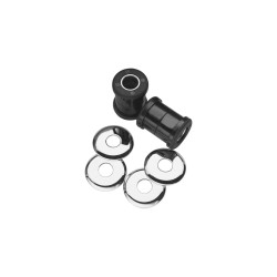 Heavy Duty Polyurethane Handlebar Damper Kit Black Chrome