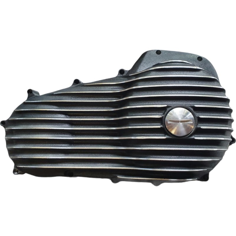 Ribbed Touring Primary Cover Black Cut