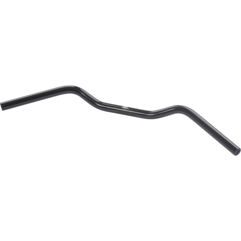 1" Flat Track Handlebar Dimpled Black Powder Coated 1" Throttle Cables