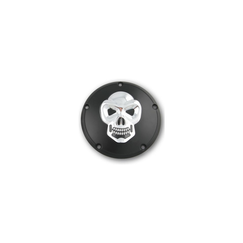 Skull Derby Cover 3-hole Black Chrome