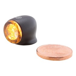 Proton Two LED Turn Signal/Taillight/Brake Light LED, Tinted Lens, Black Metal Housing Black Smoke LED