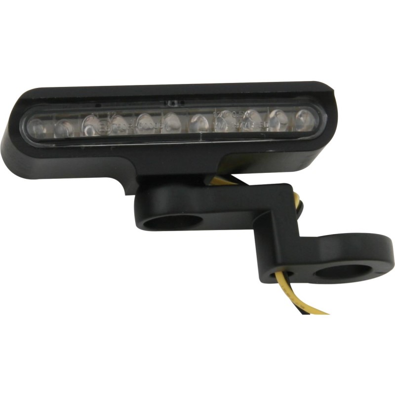 Stripe LED Turn Signal with Mirror Mount Black Clear LED
