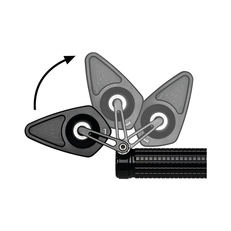 mo.view blade flip Bar End Mirror Black