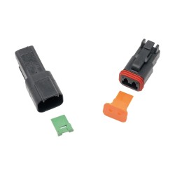 2 Wire Female Connector Housing Black