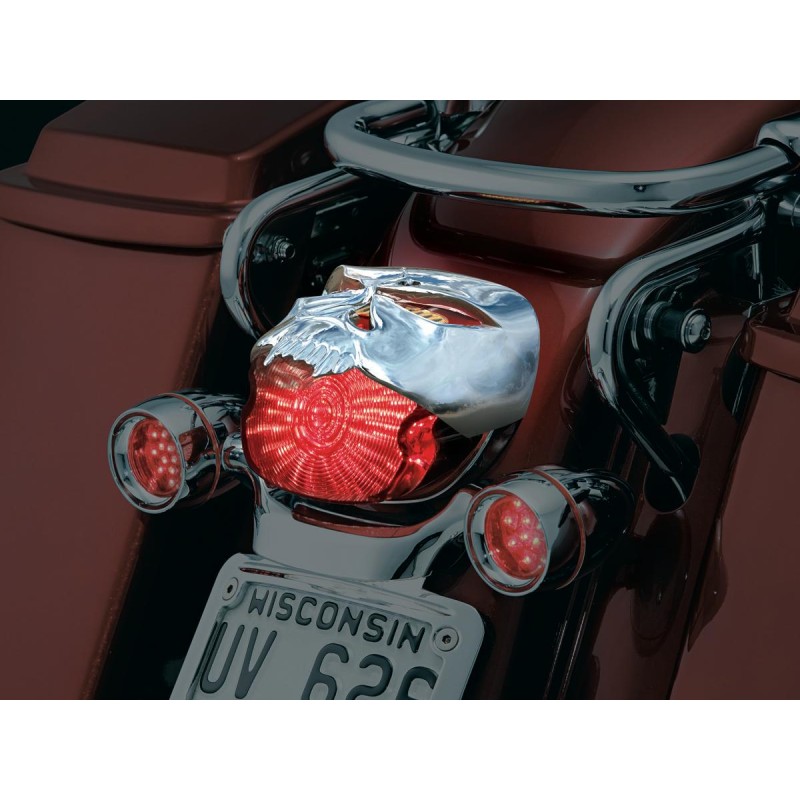 Zombie Taillight Cover Chrome