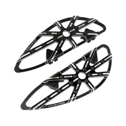 10-Gauge Driver Floorboards Black, Anodized