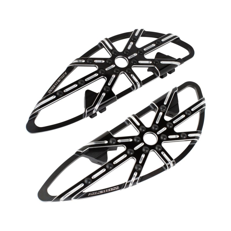 10-Gauge Driver Floorboards Black, Anodized