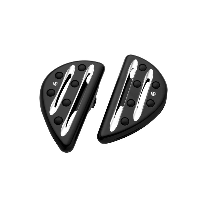 Deep Cut Passenger Floorboards Black, Anodized