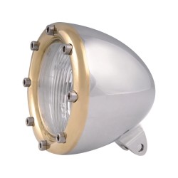 4" Scheinwerfer Aluminium Polished H4