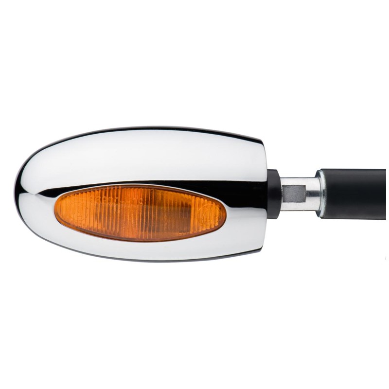 BL 1000 Halogen Bar End Turn Signal Chrome Orange Halogen