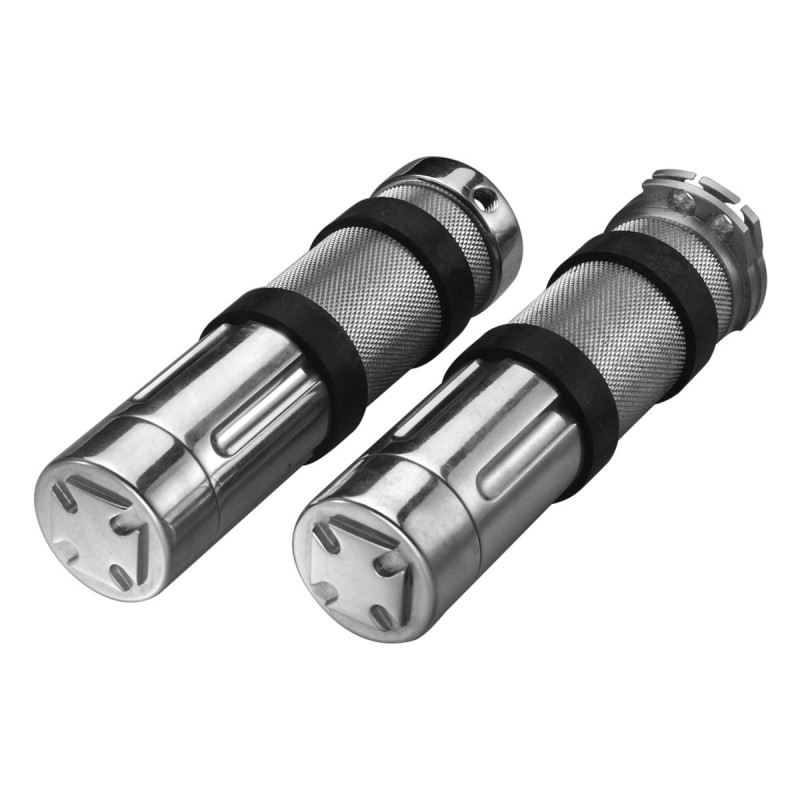 Young Gun Cross Grips Aluminium Polished 1" Throttle Cables