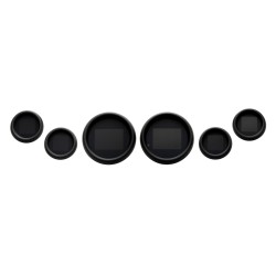 MLX Dresser Pack Dresser and Bagger 6 Gauge, Black Bezels '04+ 6 Gauge Kit