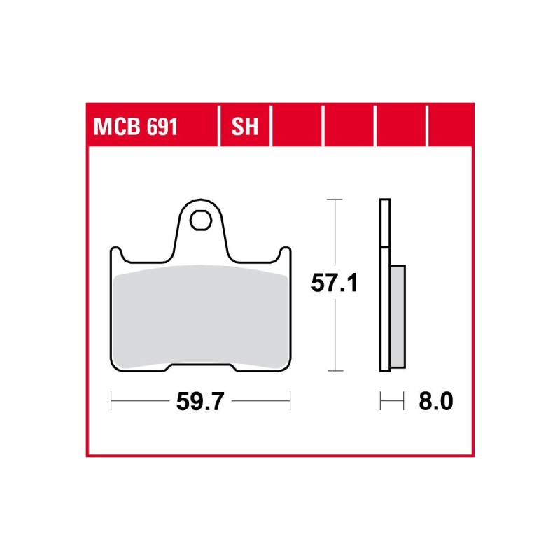 Sinter Street Replacement Brake Pads Sinter Rear