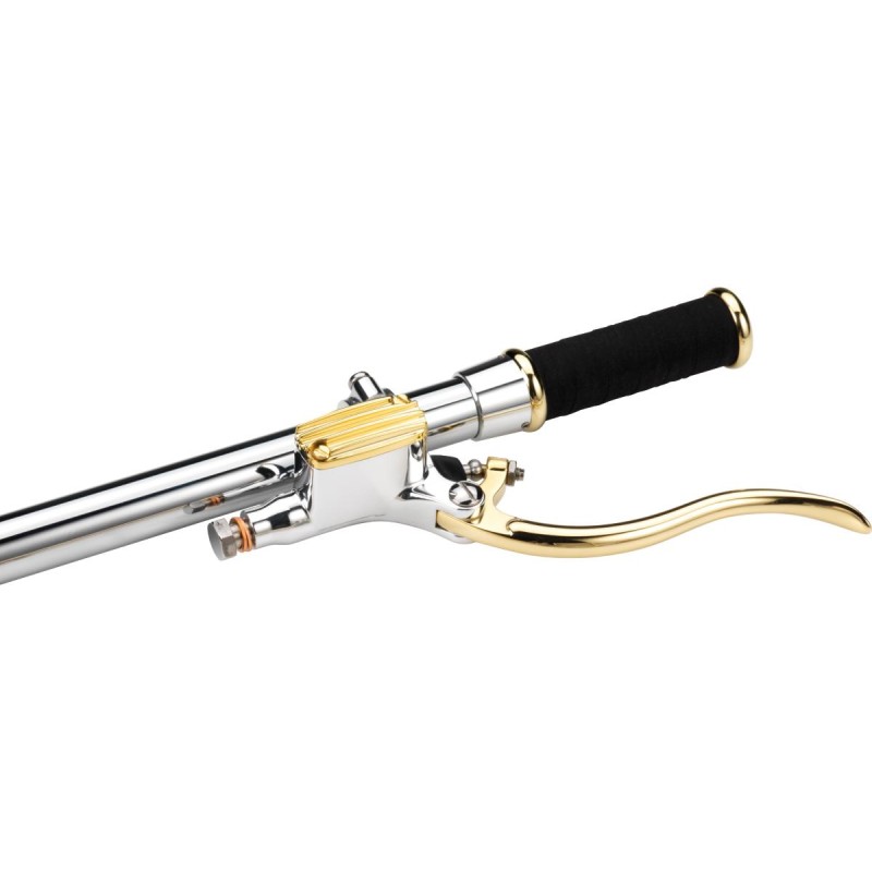 Deluxe Clutch Master Cylinder Kit Brass Polished Lever and Master Cylinder Cover Aluminium Polished 14 mm Hydraulic Clutch