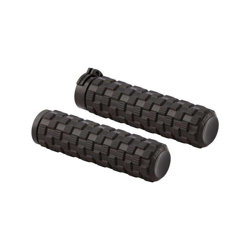 AirTrax Grips Black Endcaps Black 1" Throttle Cables