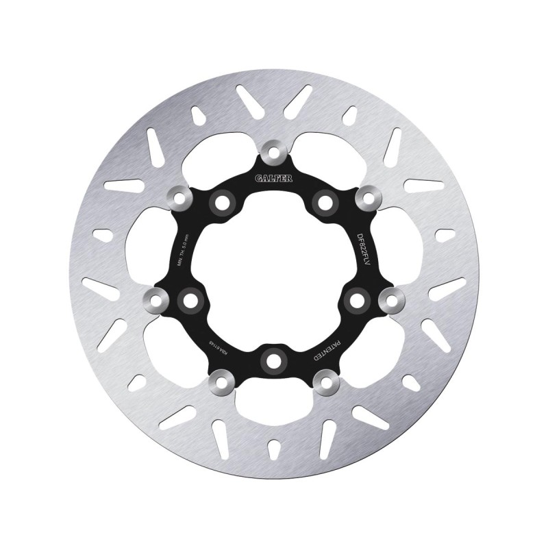 Disc Round DF FLV Floating Brake Disc 5-Hole Black Rear
