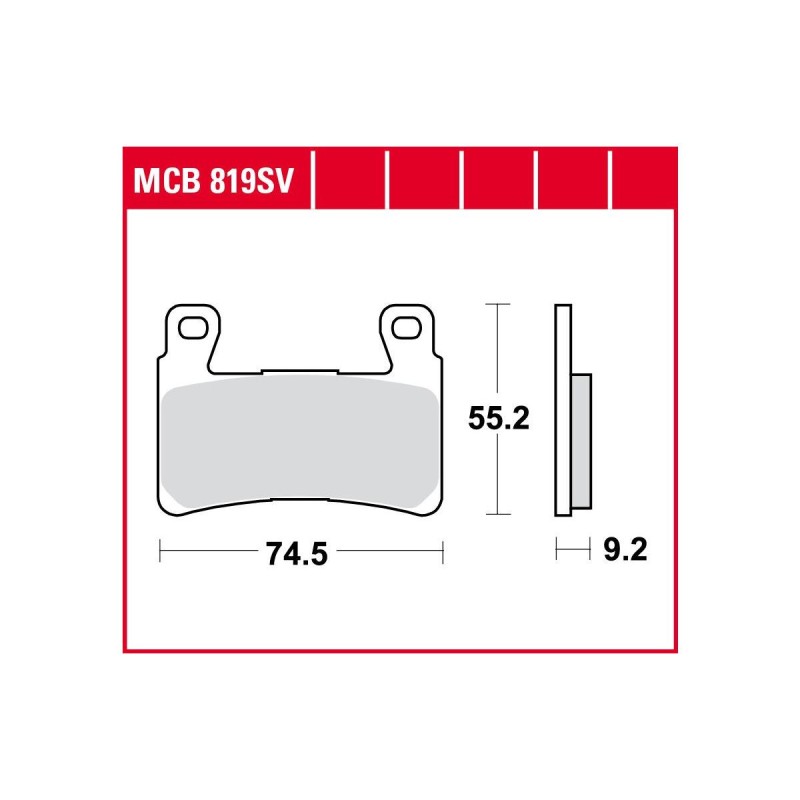 Sinter Street Replacement Brake Pads Sinter Front