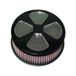 4-Spade Hi-Flow Air Cleaner Black Anodized