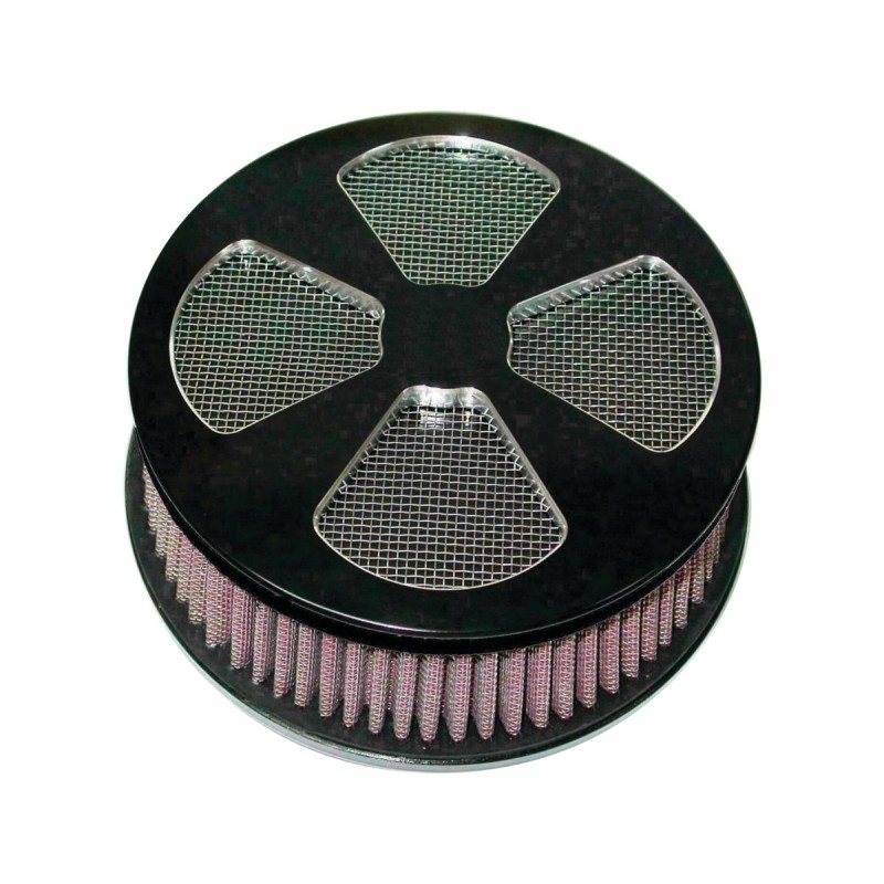 4-Spade Hi-Flow Air Cleaner Black Anodized