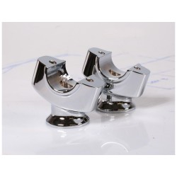 M8 Breakout Flat Angled Risers Height 50,8 mm Chrome 1 1/4"
