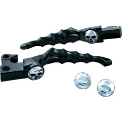 Zombie Hand Control Levers Black Satin Cable Clutch