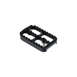 Serrated Serrated Brake Pedal Covers Black, Anodized