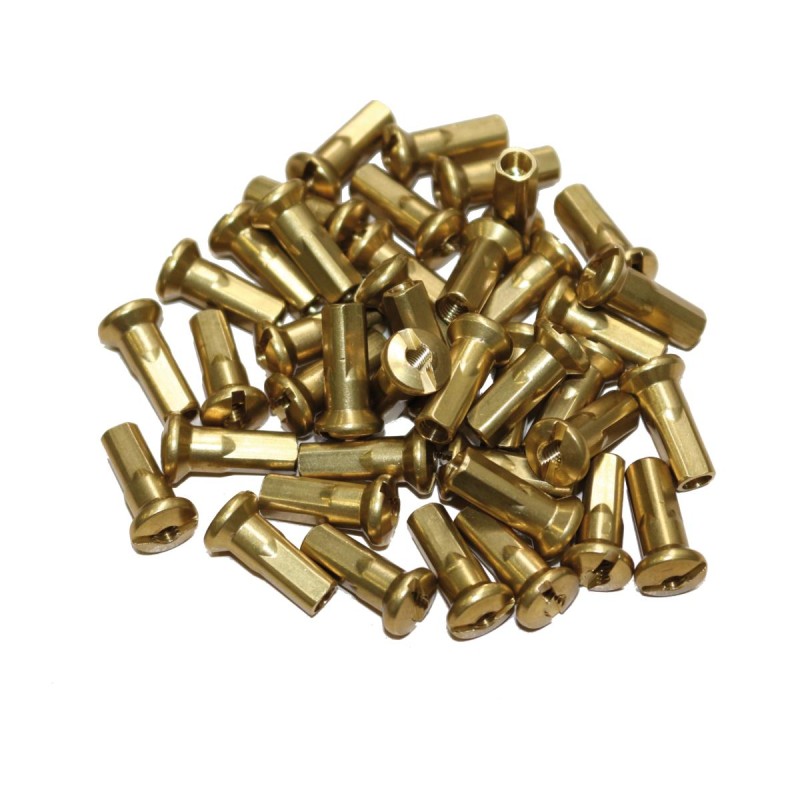 Spoke nipples (40) brass M4, 5mm