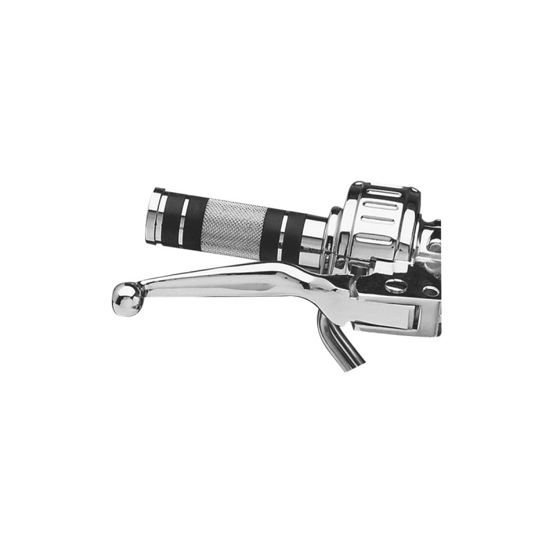 Knurled Grips Chrome 1" Throttle Cables