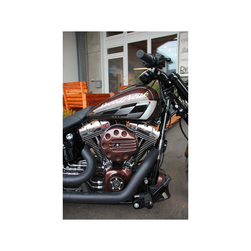 Slotted Air Filter Cover Black Gloss