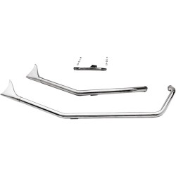Upsweep Fishtail Pipe Set Evolution Softail Chrome 1,75"
