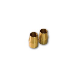 Exhaust End Cap Long Curve Brass 1,75"