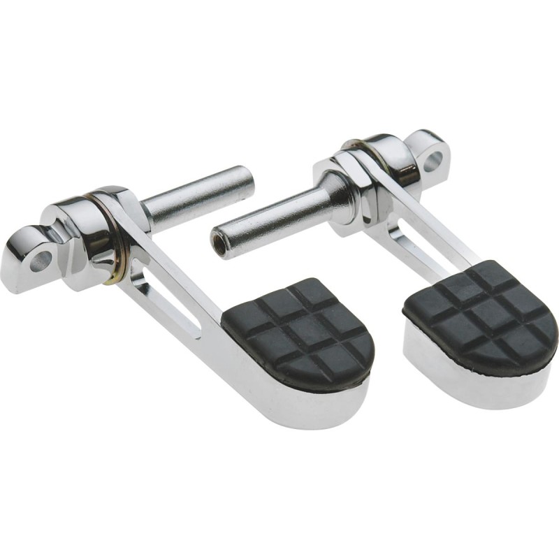 Vibra-Kushion Footpeg Stirrups Chrome