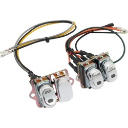CCE, Rocker Switch Kit, Fairing- Handle Bar, Spot/Cruise/Acc, Chrome Rocker Switch Kit