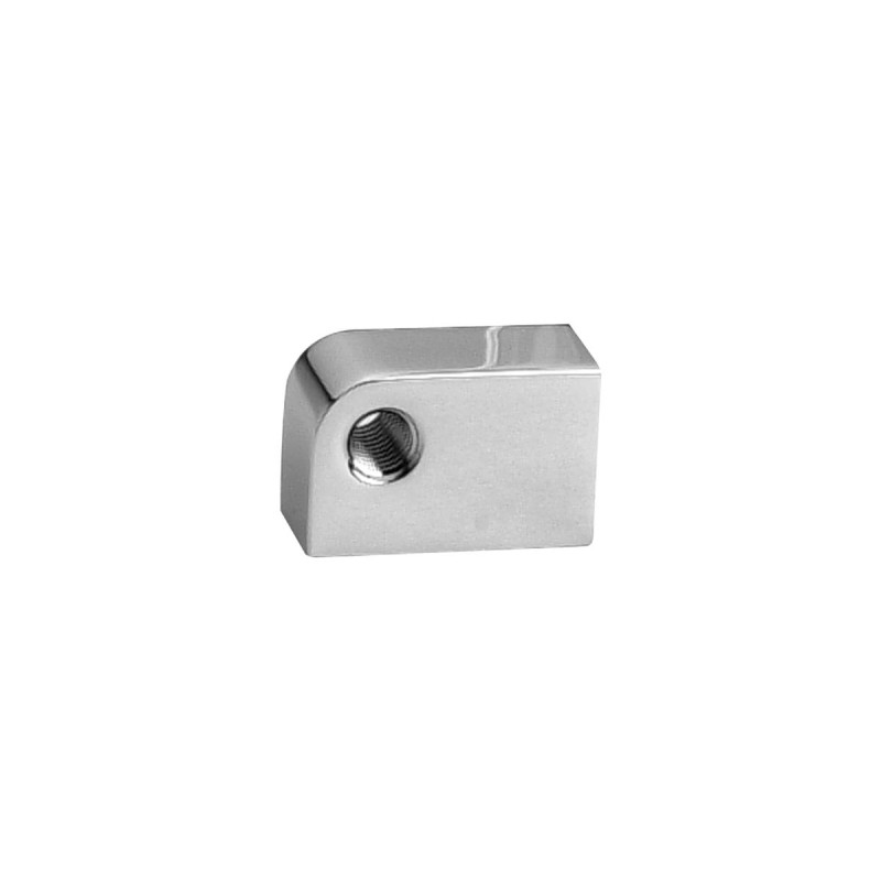 Headlight Mounting Block Measures 1 1/2"-long, 3/4"- thick with 3/8"-16 holes Chrome