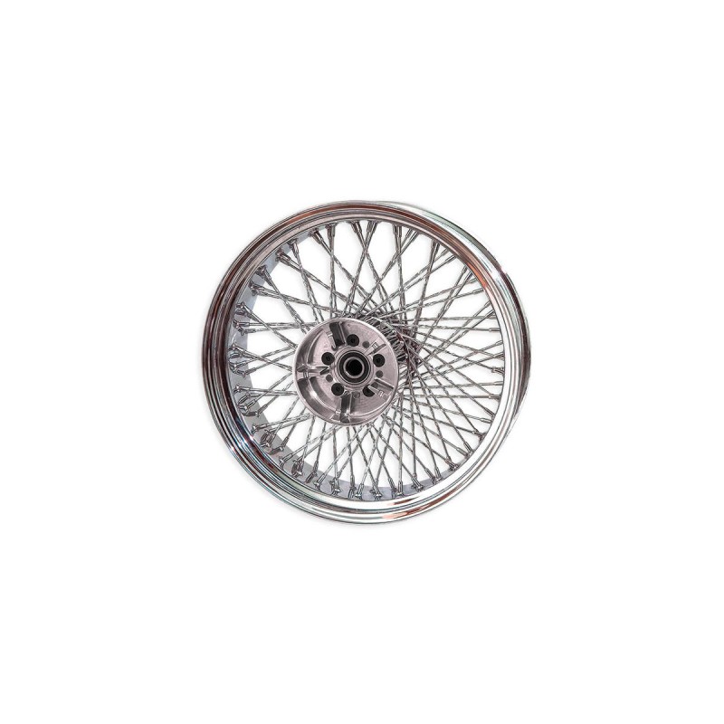 Paughco, Rear 80-Spoke Wheel Assembly 16X5.5 Round, Chrome