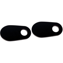 Turn Signal Mounting Plate Black Powder Coated