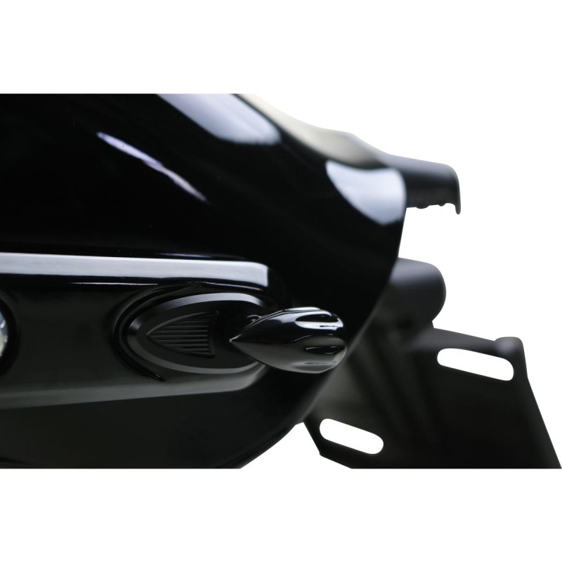 Bullet Grooved LED Turn Signal/Taillight/Brake Light Black Smoke LED