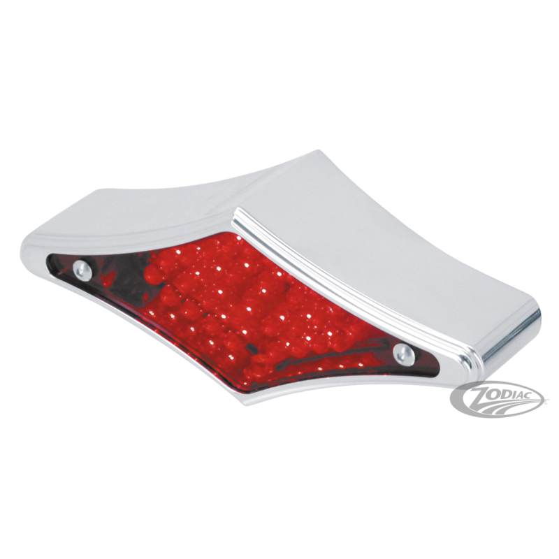 SUPPORTS DE PLAQUE AVEC FEU ARRIERE DIAMOND LED MONTAGE SUR CARTER