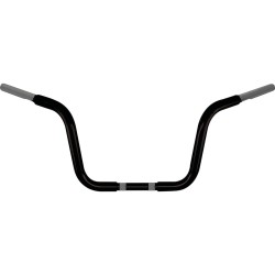 10 Chubby Classic Ape Hanger Handlebar Black Powder Coated 1 1/4" Throttle By Wire
