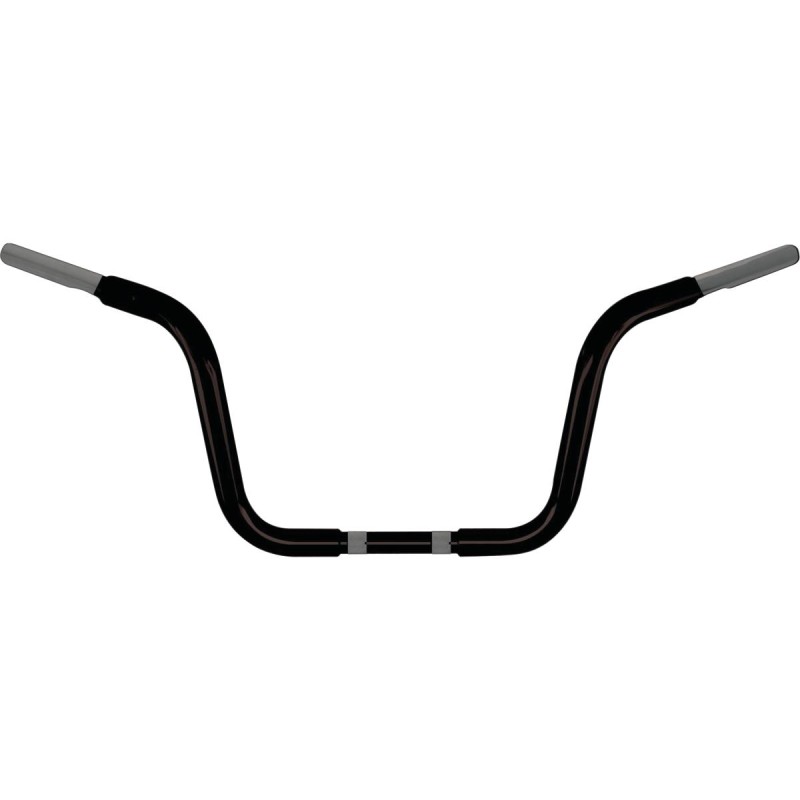 10 Chubby Classic Ape Hanger Handlebar Black Powder Coated 1 1/4" Throttle By Wire