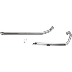 Sportster Rigid Frame Shotgun Slash Cut Drag Pipes Chrome 1,75"